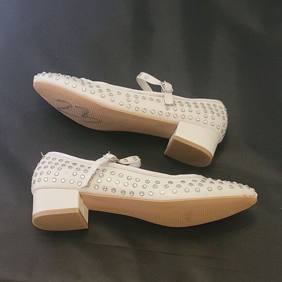 BRAND NEW MADDEN GIRL MARY JANE STYLE STUDDED LOW BLOCK HEEL SHOE - Picture 10 of 16